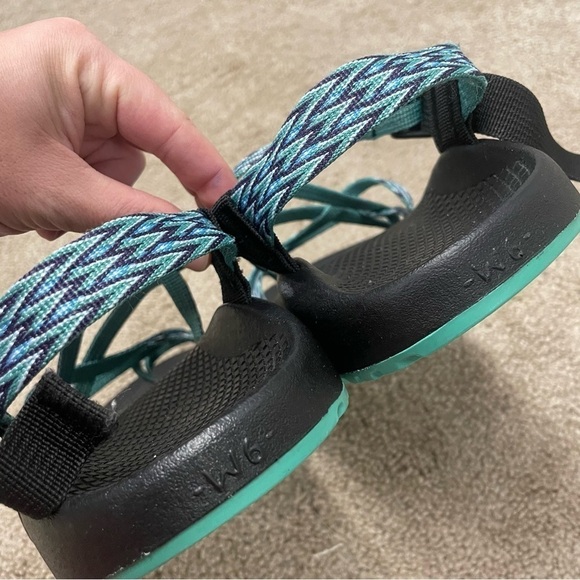 CHACO Dagger ZX/2 Classic Teal Green Toe Loop Sandals - Picture 10 of 12